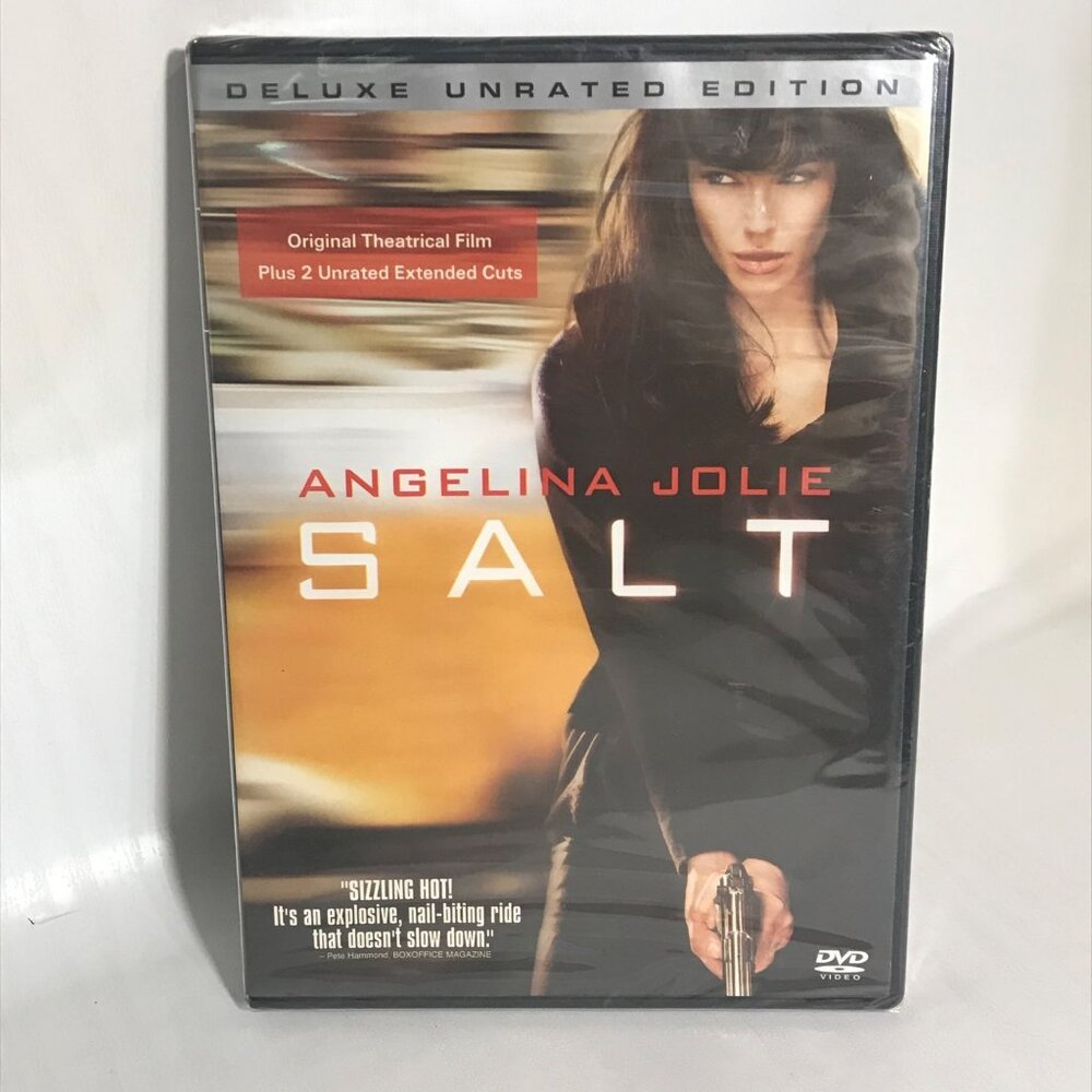 Salt DVD Unrated Edition Angelina Jolie Action Thriller New